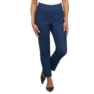 Alfred Dunner Petite Women's Super Stretch Comfort Short Length Jeans , Dark Denim , 14P