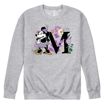 Men's - Disney - Minnie Mouse Vintage Florals Graphic Fleece Sweatshirt