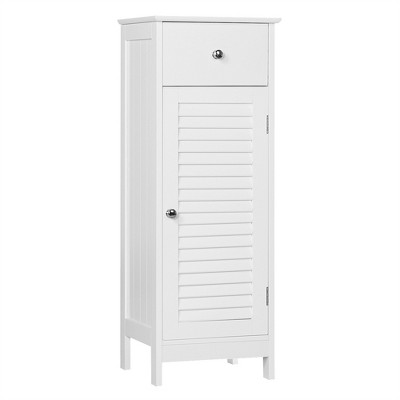 Yaheetech Bathroom Floor Cabinet with Drawer and Single Shutter Door