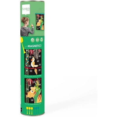 Scratch Europe Magnetic Darts Game – Tropical Jungle, Medium, Includes 6 Darts, Ages 5+