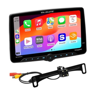 Boss BE10ACP.XC Single-DIN, Wired Apple CarPlay & Android Auto, SXM, Mech-less Multimedia Player (no CD/DVD) 10.1" Touchscreen Bluetooth + Rear-Vie...