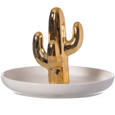 Uniquewise Jewelry Holder with Decorative Trinket Dish Organizer for Rings Earrings Bracelets and Necklaces - Ideal Gift for Christmas Birthdays
