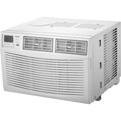 Amana 8000 BTU Digital Window Mounted Air Conditioner and Dehumidifier: Programmable Timer, 8-Way Air Control, Remote