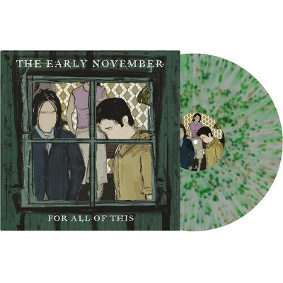 The Early November - For All Of This - Green/Black Splatter (Clear Vinyl Green Black Splatter)