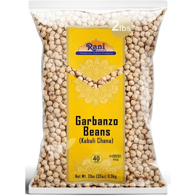 Garbanzo Beans (Kabuli Chana) - 32oz (2lbs) 908g - Rani Brand Authentic Indian Products
