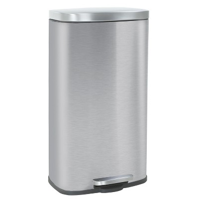 FDW 8 Gallon 30 Liter Trash Can Sleek Stainless Steel with Soft-Close Lid and Odor Control Modern Durable & Hygienic for Home and Office