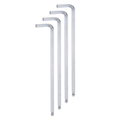 Unique Bargains Repairing Tool Metric Extra Long Arm Ball End Hex Key Wrench 4 Pcs