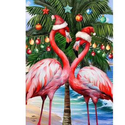 Briarwood Lane Christmas Garden Flag 12x18 For Outdoor Festive Flamingos For Christmas Garden Flag Flags For Outside