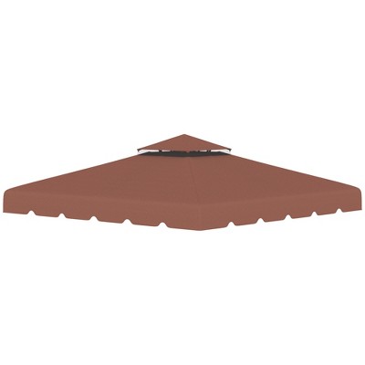 Outsunny Gazebo Replacement Canopy, Double Roof Gazebo Top Cover