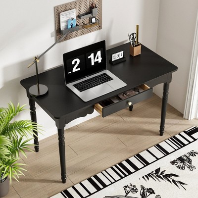 Famapy Writing Desk with Unique Drawer Design,Functional Home Office & Study Table,Black