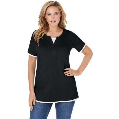 Woman Within Layered-Look Tee
