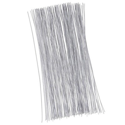 Juvale 300 Pieces White 22 Gauge Floral Wire Stems for DIY Crafts, Artificial Flower Arrangements, 16 In