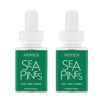 Pura Mersea 2pk Sea Pines Smart Vial Fragrance Refills: Pura Diffuser, Cedar & Pine Scented