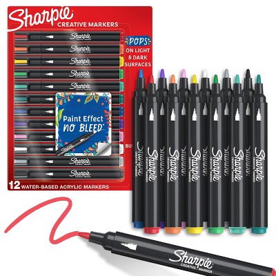 Sharpie 12pk Creative Markers Bullet Tip Colorful Gifting: Permanent Medium Point Art & Stationery for Ages 8+