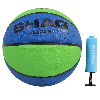 SHAQ 29.5" Composite Basketball Deflated with Mini Pump Mens Basketball Indoor Outdoor Basketball Size 7 Basketball SHAQ Youth Basketball Equipment