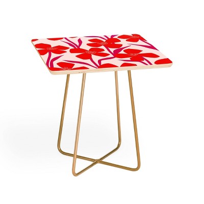 Maritza Lisa Floral Pattern Side Table - Deny Designs