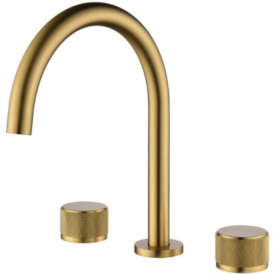Bathroom Sink Mixer Tap in Luxury Brass