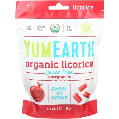 YumEarth Licorice Pomegranate Organic - 5 oz - Case of 6