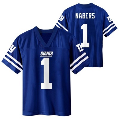 NFL New York Giants Malik Nabers Boys' Short Sleeve Jersey