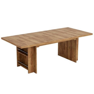 Resenkos Computer Desk, Office Desk, Study Desk,63" Executive Desk, Large Wood Computer Writing Table with Storage,Rustic