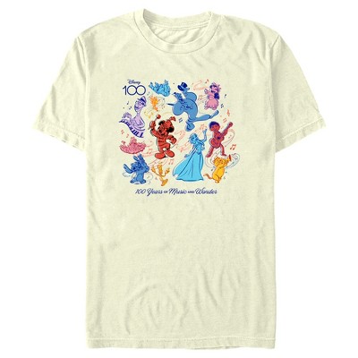 Men's Disney Character Sketches 100 Years of Music and Wonder T-Shirt