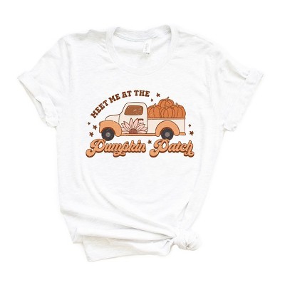 Simply Sage Market Women's Meet Me Pumpkin Patch Colorful Short Sleeve Graphic Tee