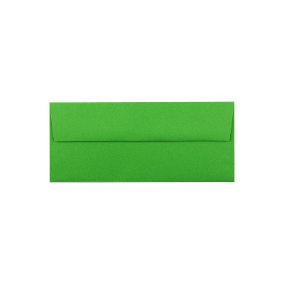 JAM Paper #10 Business Colored Envelopes 4.125 x 9.5 Green Recycled 15862H