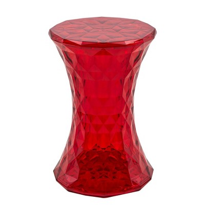 LeisureMod Diamond-Shaped Modern Vanity Clio End Table – Side Table, Accent Table, Living Room, Bedroom, Nightstand, Contemporary Decor