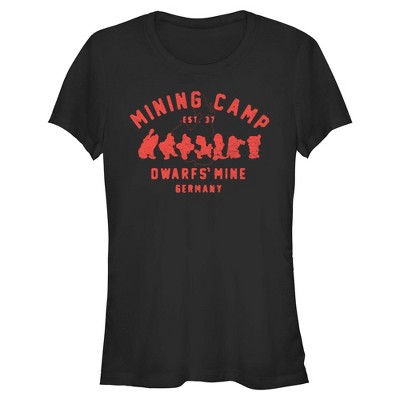 Juniors Snow White and the Seven Dwarfs Mining Camp Dwarfs' Mine T Shirt
