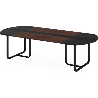Gulches 70.86" Oval Executive Desk, Modern Computer Meeting Table for Home Office