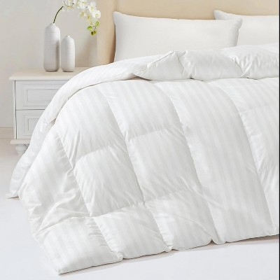 FAPO Down Feather Comforter King Size - High Fill Power All Season Duvet Insert, Luxurious Hotel Medium Warmth Bedding Comforter (106x90inch)