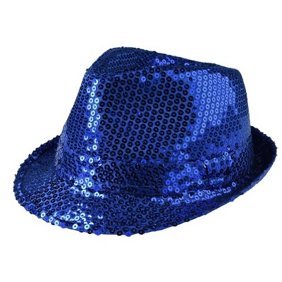 Dress Up America Sequined Fedora Hat for Adults