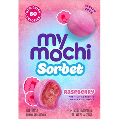 My Mochi Raspberry Sorbet Frozen Dessert - 7.5oz/6ct