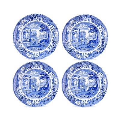 Spode Blue Italian Plate - Set of 4
