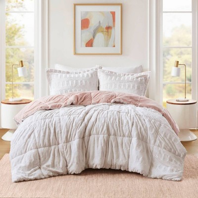 Margot Print Long Faux Fur Comforter Mini Set