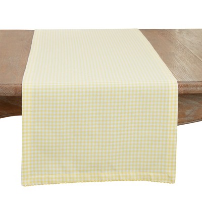 Saro Lifestyle Traditional Gingham Table Runner