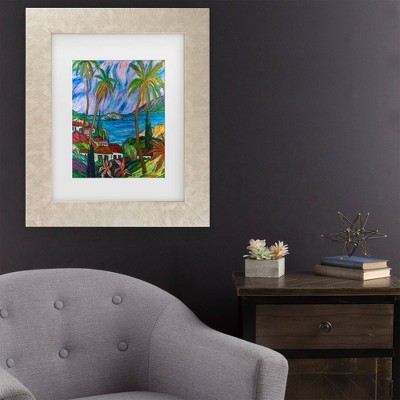 Trademark Fine Art Manor Shadian Tropical Paradise Matted Framed Art