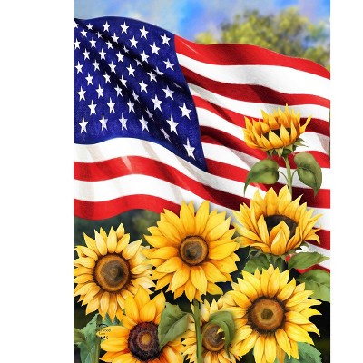 Briarwood Lane Summer Garden Flag 12x18 For Outdoor American Sunflowers For Summer Garden Flag Flags For Outside