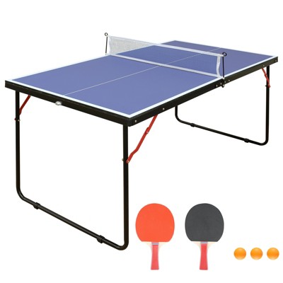 Dexmalle Portable Table Tennis Ping Pong Table Set with Accessories Indoor Game