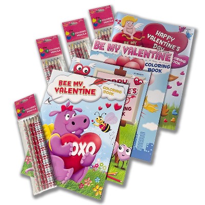 Three Little Twigs: Valentine's Coloring Books 8pc Bundle -Age 3+