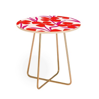 Maritza Lisa Floral Pattern Side Table - Deny Designs