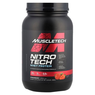 Muscletech Nitro-Tech, Whey Isolate + Lean Muscle Builder, Protein Powders