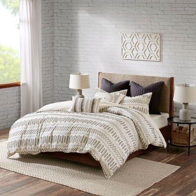 NicBex 3 Pcs Comforter Set Cotton Jacquard Duvet Cover Bedding Set Quilt Set 1 Cover, 2 Pillow Shams, Machine Washable
