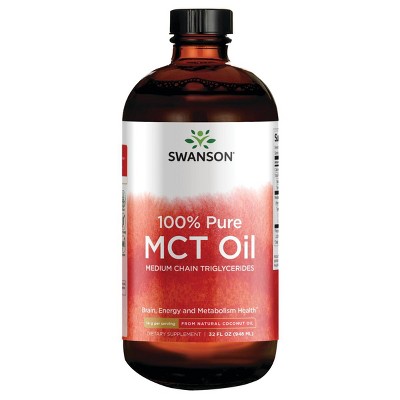 Swanson 100% Pure Mct Oil Medium Chain Triglycerides 14 g 32 fl oz Liquid
