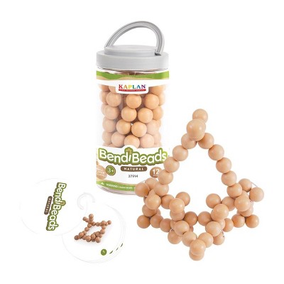 Kaplan Early Learning BendiBeads - Natural - Set of 12
