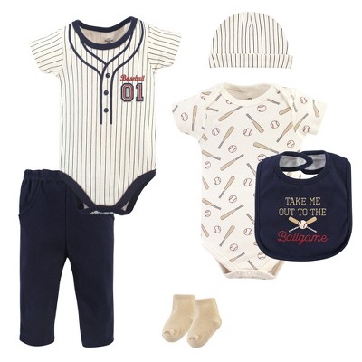 Little Treasure Baby Boys Layette 6-Piece Set, Baseball