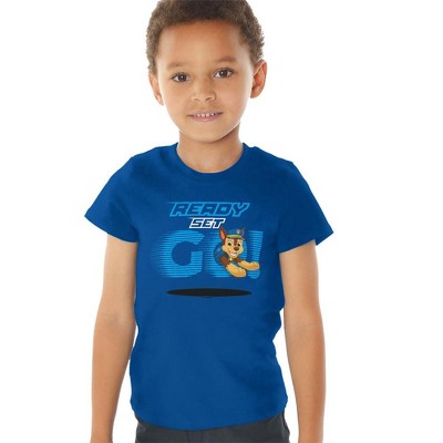 Toddler Boys' Paw Patrol Ready Set Go! Chase T-Shirt Royal Blue