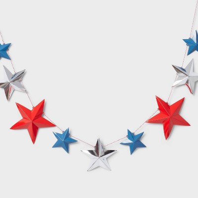9ct 3D Paper Star Dangler Party Decorations - Sun Squad™