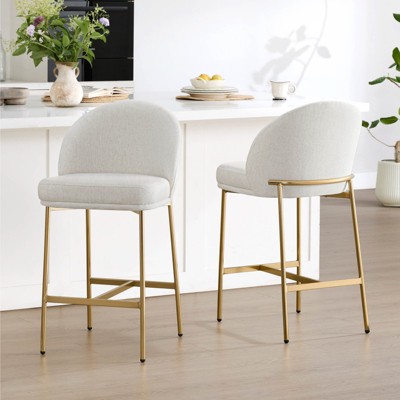Spruce&Spring Swivel Counter Bar Stool with Metal Frame