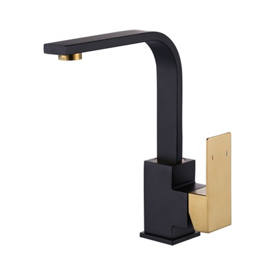 WOWOW Single Handle Deck Mount Stainless Steel Bar Faucet  in Brushed Nickel